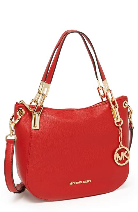 michael kors red handbag|Michael Kors red purse outlet.